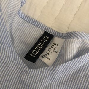 Stripe blue and white tank top